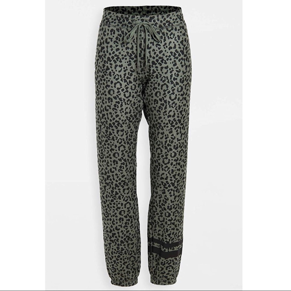 PJ Salvage Olive Leopard Joggers